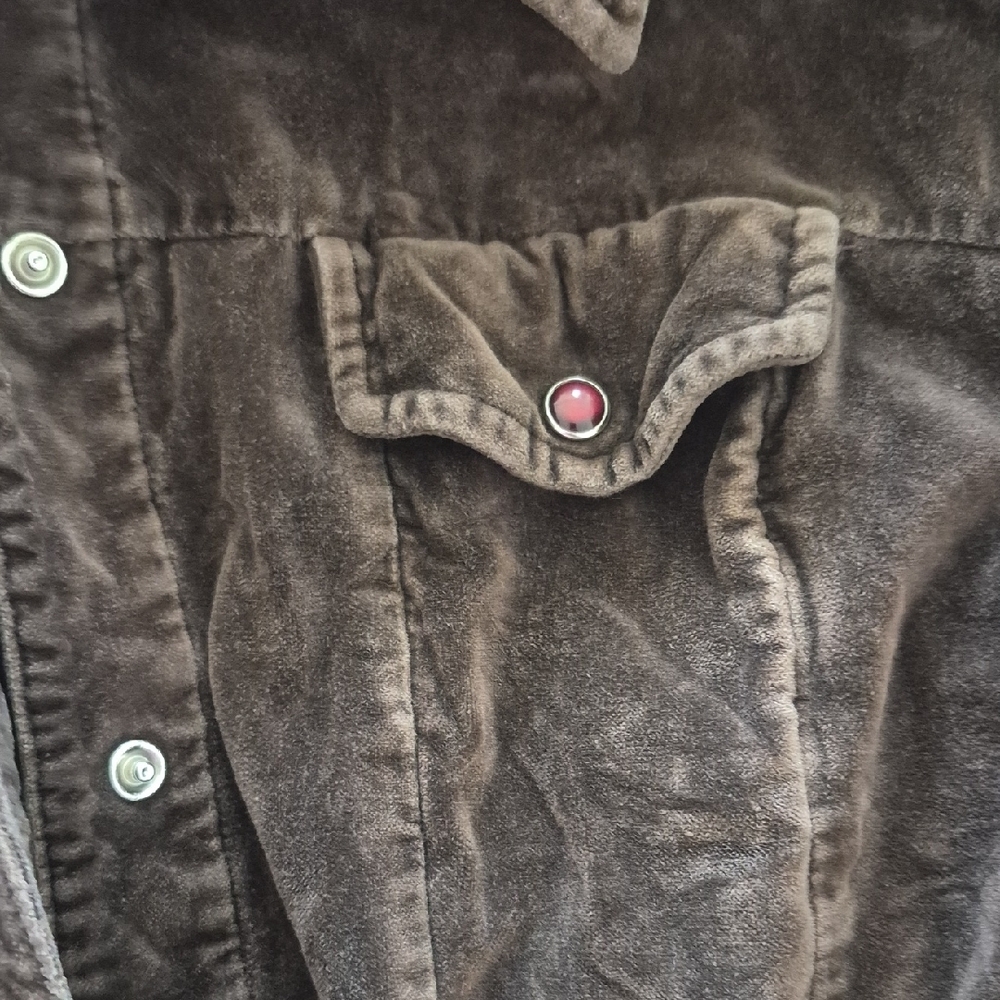 Vintage Express Brown Corduroy Jean Jacket - Picture 4 of 5